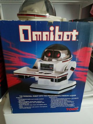 Vintage 1984 5402 Tomy Omnibot Robot Very,  Box