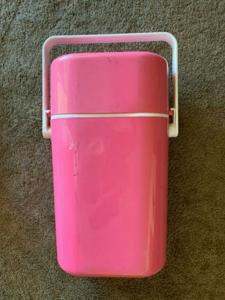Vtg Decor 2 Bottle Wine Cooler Carrier Insulated 545 Australia Pink
