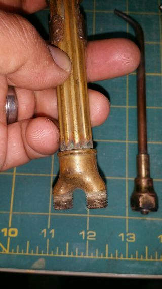 Vintage Victor J20 Torch With 10 Brazing Tips