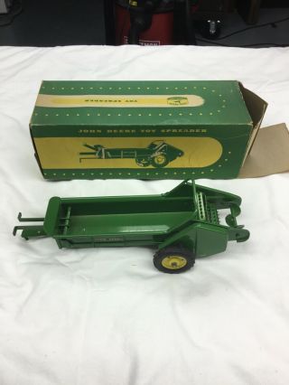 Vintage Ertl Eska John Deere Farm Toy Speader Long Lever And Box