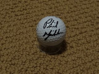 Phil Mickelson Signed Autographed Golf Ball Rare