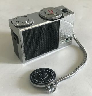 Rare Vintage Sony Icr - 120 3 Transistor Radio Mini Keychain