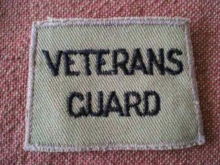 Ww2 Veterans Guard Summer Cloth Slip - On Shoulder Title Badge