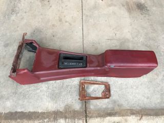 70 - 81 Trans Am Firebird Red Automatic Center Console Bandit T/a Vintage