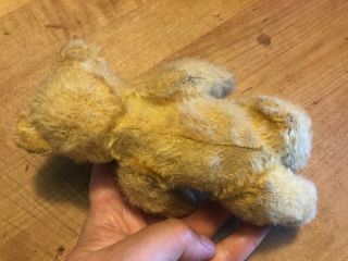 EARLY Vintage Antique Steiff Mohair Jointed Teddy Bear Stitched Claws 7” Loved 7