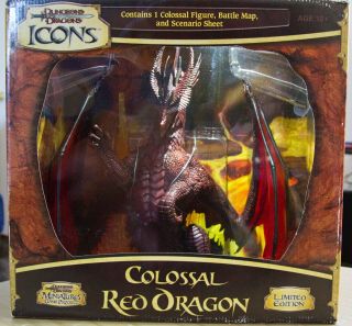 D&d Icons Colossal Red Dragon Limited Edition Never Opened (rare)