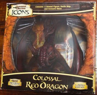 D&D Icons COLOSSAL RED DRAGON LIMITED EDITION NEVER OPENED (Rare) 4