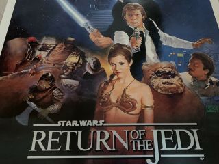 Star Wars: Episode Vi Return Of The Jedi Poster 1983 Rare Vintage