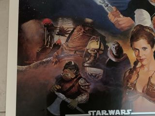 Star Wars: Episode VI Return Of The Jedi Poster 1983 RARE VINTAGE 4