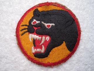 Us Army Wwii 66th Black Cat Infantry Division Great Looking Worn Vintage Patch