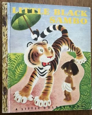 1948 LITTLE BLACK SAMBO Vintage.  Children’s Little Golden Book 57 First Ed (A) 2