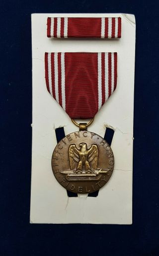 WWII US ARMY Good Conduct Medal And Ribbon Bar Set 3