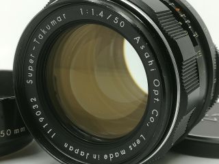 Rare【exc,  5】 Pentax Takumar 50mm F/1.  4 8 Eight Elements From Japan