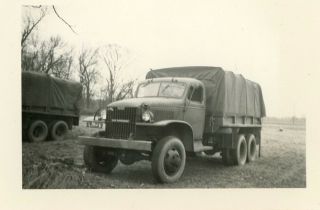 Org Wwii Photo: American Army Transport Vehicle