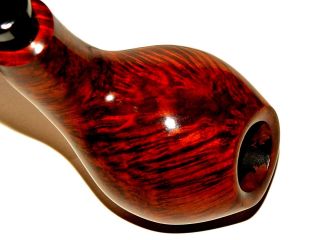 Rare Find JORN Larsen 1/8 Bent Brandy Pipe Grain Hand Made Denmark 2