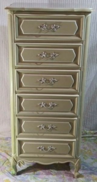 Lingerie Chest French Provincial 24 " Wide Signed Henry Link Very Rare - Dresser