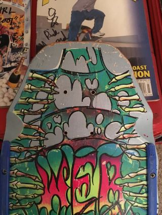dogtown skateboard deck Web team issue extremely rare wall hanger/regrip/shred 4