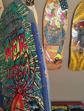 dogtown skateboard deck Web team issue extremely rare wall hanger/regrip/shred 6