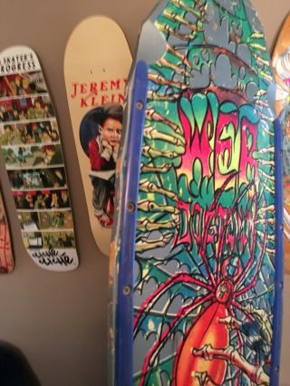 dogtown skateboard deck Web team issue extremely rare wall hanger/regrip/shred 8