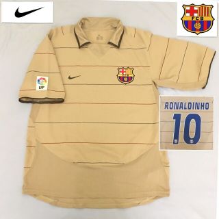 Barcelona Football Shirt Ronaldinho Vintage 2004 Rare Nike Jersey