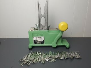 Vintage Rhyne Pick Machine Floral Stem Crimp Machine With Weight And Picks