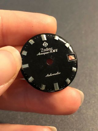 Zodiac Aerospace Gmt Vintage Black Dial Watchmaker Parts Repair