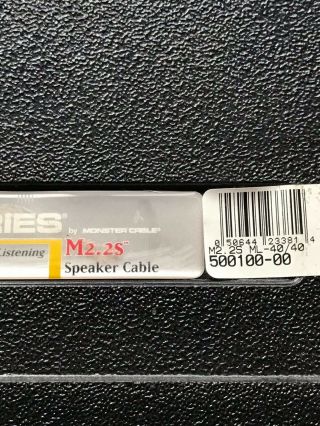 M Series Cables M2.  2s Special Custom Rare 40 Foot & M2.  4s Biwire (different)