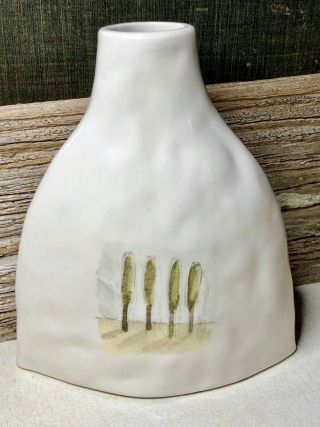 Very Rare Early Rae Dunn Pottery Barn Tea Garden Vase Love Is A Healing Thing