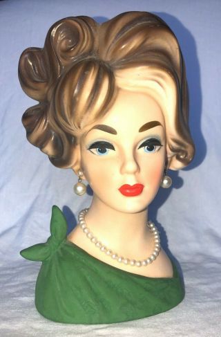 Vintage Napcoware Lady Head Vase C7314