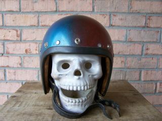 Vintage 1960s Agv Motorcycle Helmet