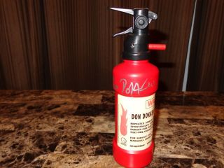 Don Dokken Rare Signed Promo Prop Fire Extinguisher 1990 Up From The Ashes Album