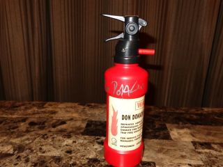 Don Dokken Rare Signed Promo Prop Fire Extinguisher 1990 Up From The Ashes Album 2