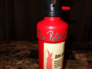 Don Dokken Rare Signed Promo Prop Fire Extinguisher 1990 Up From The Ashes Album 3