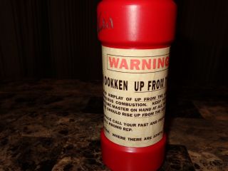 Don Dokken Rare Signed Promo Prop Fire Extinguisher 1990 Up From The Ashes Album 4