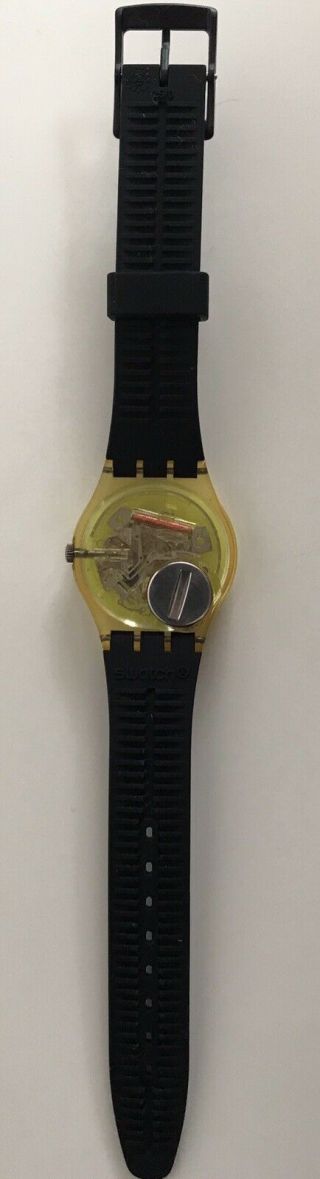 Swatch Watch Techno Sphere Gk101 Vintage Polished Crystal Battery Band 4