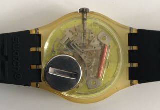 Swatch Watch Techno Sphere Gk101 Vintage Polished Crystal Battery Band 5