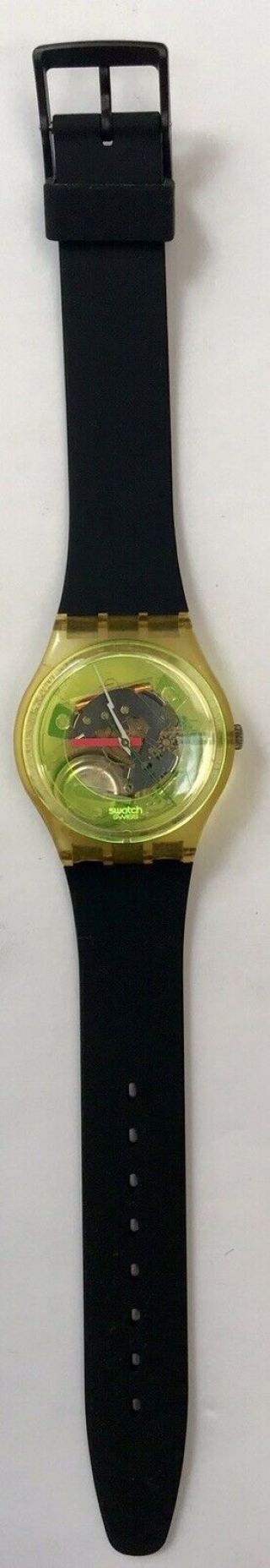 Swatch Watch Techno Sphere Gk101 Vintage Polished Crystal Battery Band 8