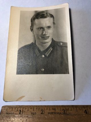 Vintage Rppc Wwii German Soldier—real Photo Postcard Post Card