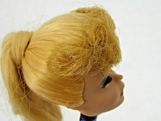 VINTAGE 1960 ' S MATTEL BLONDE PONYTAIL BARBIE DOLL HEAD STUNNING 6