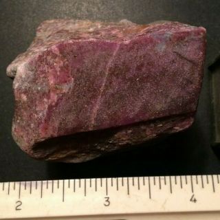 OCL - VERY RARE AFRICAN FRIEDELITE (RED SUGILITE) W/ BLUE RICHTERITE - 733 G. 7