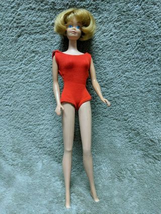 Vintage 1958 Blonde Haired American Girl Barbie In Great Shape Bendable Legs