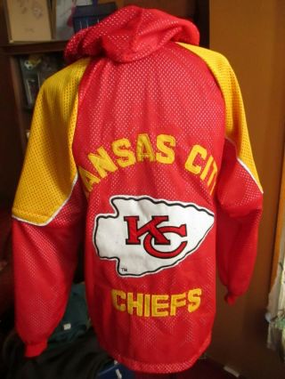 Xl Kansas City Chiefs True Vtg 80s Jacket Zip Off Hood & Lined Zip Pants/shorts