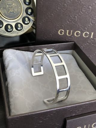 Most Gucci Silver Bracelet Made In Italy Rare And