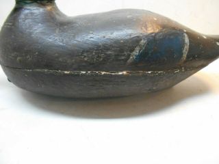 vintage Mason glass eye hollow body duck decoy 2
