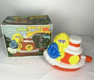 Big Bird Sprinkler 1983 Vintage Muppet Sesame Street Jim Henson Boat Hasbro