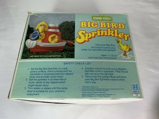 Big Bird Sprinkler 1983 Vintage Muppet Sesame Street Jim Henson Boat Hasbro 8