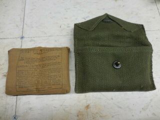 Wwii First Aid Pouch 1945 With Cloth Carlisle Bandage