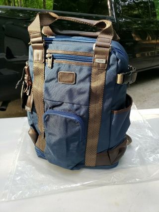 Tumi Lejeune Alpha Bravo Backpack Tote Navy 222380nvy2 Rare Retail $475