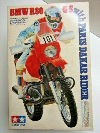 Tamiya Vintage 1:12 Scale Bmw R80 G/s 1985 Paris - Dakar Winner Model Kit -