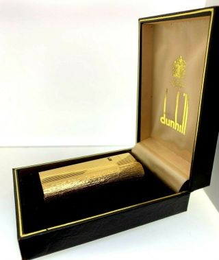 Dunhill Gold Plated Lighter Spares and Repairs Cracked Box 2